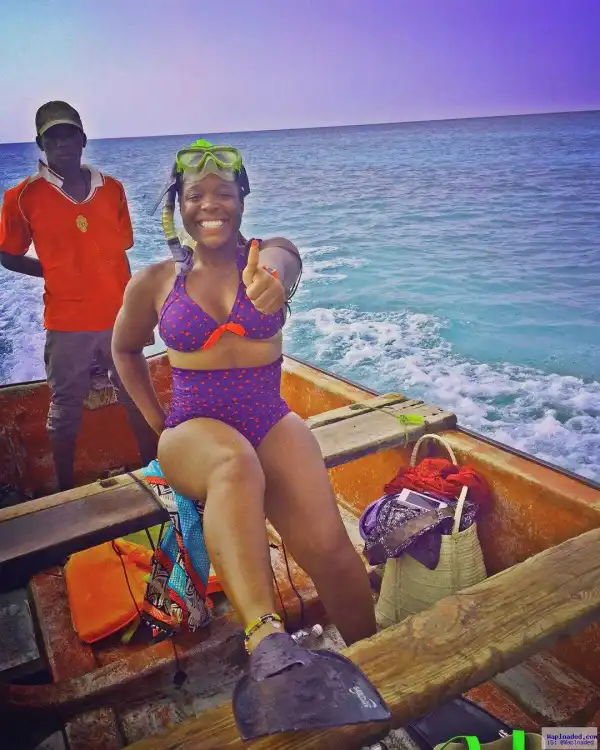 Soundcity VJ, Moet Abebe Shares Stunning Bikini & Vacation Pics With Her Boo